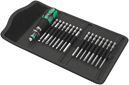 Wera 05051042001 Kraftform Kompakt 60, Handhalter mit Bit-Sortiment, Imperial, 17-teilig, Stück, Farbe, Size