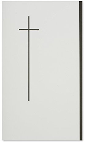 50x Trauerkarten mit schwarzem Kreuz, Doppel-Karten DIN Lang 11,4 x 19,5 cm - 180 g/m², Faltkarten Trauer-Anzeigen