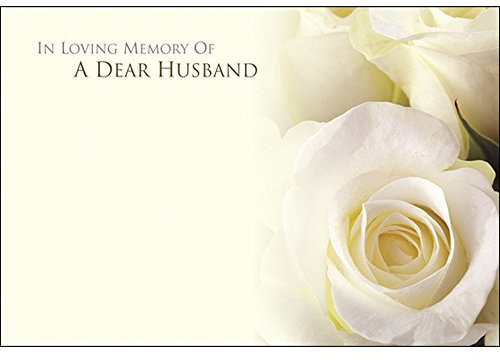 Funeral & in Loving Memory Floristry Message Cards Flowers and Floral Tributes (in Loving Memory of a Dear Husband)