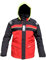 crazy4sailing Herren Segeljacke Bergen Offshore Funktionsjacke Ölzeug, Farbe:Red/Carbon, Größe:XXL