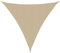 vidaXL Toldo de Vela Triangular Tela Oxford Beige 3,6x3,6x3,6 m Lona de Sombra
