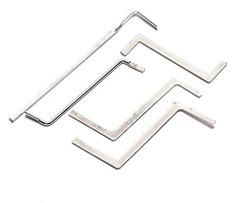 5pcs Locksmith Tools Double Row Tension Tools Stainless Stell Lock Pick Tools