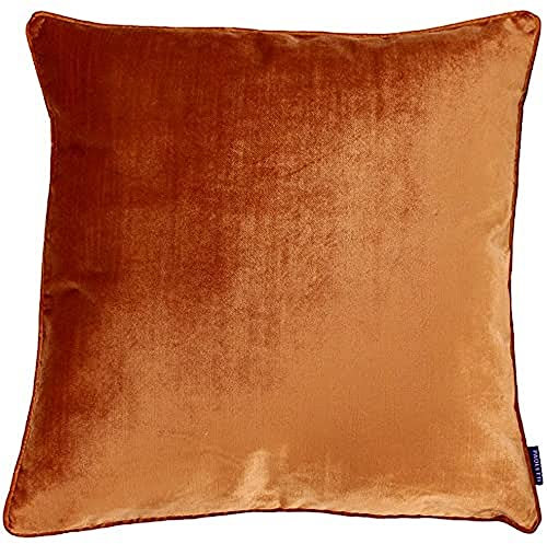Paoletti LUXE VELVET 55X55 C/CASE RUST, Polyester, Rost, 55x55cm