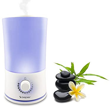 BEPER 70.401 Humidificateur et Diffuseur d'Arômes, Diffuseur d'Essences, 30 W, Blanc