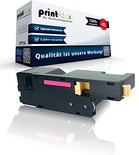 Print-Klex Tonerkartusche kompatibel für Xerox Phaser6020 Phaser6020BI Phaser6022 Phaser6027 WC6025 WC6027 106R02757 Magenta Rot - Office Print Serie