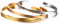 VNOX 3PCS Personnalisé en Acier Inoxydable Empilable Inspirational Bangle Bracelet Manchette Bracelet Amitié Bijoux pour Femmes, Gravure Gratuite