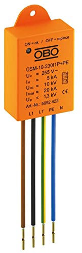 OBO-BETTERMANN 5092422 Schutzvorrichtung, für Beleuchtung, LED, 1 Fase