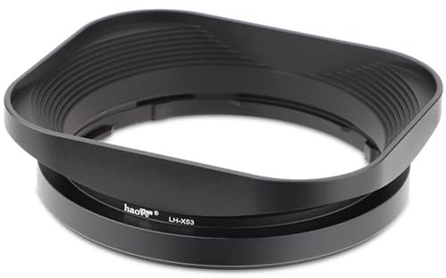 Haoge LH-X53 Bajonett Quadratisch Metall Gegenlichtblende für Fujifilm Fuji Fujinon XF 35mm F1.4 R XF35mmF1.4, XF 18mm F2 R XF18mmF2 und XF 60mm F2.4 R Macro XF60mmF2.4 Objektiv