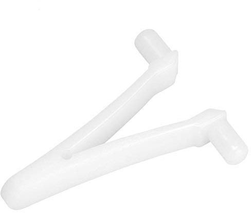 MAGT Piscine Skimmer V Clips, 6PCS Piscine Accessoires Clips Papillon V Pole Standard Clips de Fixation for Le Vide Head Skimmer EPUISETTE Rake