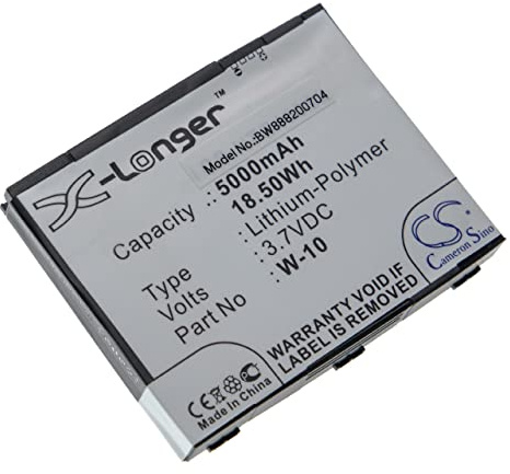 vhbw Replacement Battery compatible with Netgear MR1100, NightHawk M1 Mobile Router Modem Hotspots (5000mAh, 3.7V, Li-Polymer)