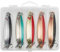 Kinetic Jebo Lachs-Blinker Angelset - 5 Lachsköder 34g mit Köderbox