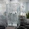 ELEGANT 1000mm Bifold Door Shower Enclosure Reversible Folding Shower Cubicle Door with 700mm Side Panel