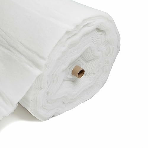 1m 4 Oz Fire Retardant Wadding – White 100% Polyester Batting for Stuffing Upholstery, Cushion, Pillow, Quilting & Patchwork Projects in 2oz, 4oz, 6oz & 8oz by The Metre from Discount Fabrics