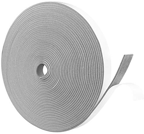 Storystore Dichtungsband Selbstklebend, Moosgummi Selbstklebend Grau,12 mm(B) x3 mm(D), Schaumstoffband Gummidichtung für Kollision Siegel Schalldicht, Gesamtlänge 15 m