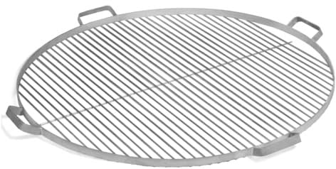 Cookking - Grille de Cuisson en Acier INOX de 60 cm à 80 cm de diamètre avec 4 poignées à Poser sur brasero - Ø 70 cm