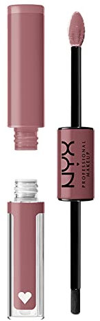 NYX Professional Makeup Lipgloss, Hochpigmentierte und langanhaltende Formel, Nicht abfärbend, Shine Loud, 08 Overnight Hero