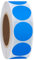 Hylabelest Farbkodierungs-Etiketten, 25 mm, rund, Naturpapier, blaue Aufkleber, Klebeetiketten (blau)