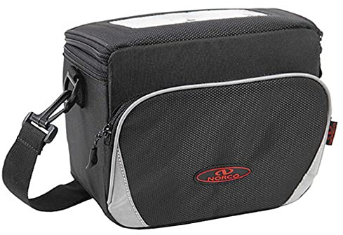 Norco Asista Teile fürs Rad Unisex – Erwachsene Dakota Lenkertasche, Schwarz/Grau, 21x17x15cm