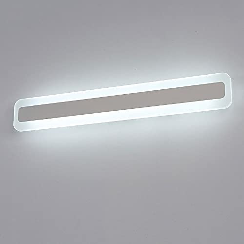 Lichtsse LED 28W Badleuchte Spiegellampe 2240Lumen 100CM 230V 6000K IP44 Spiegelleuchte Badlampe Weißes Licht Badezimmer Schrankleuchte Badspiegelleuchten Wandlampe Wandleuchte aus Acryl Kein Flimmern