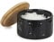 Balvi Bote para Sal en Escamas Salt Color Negro Elegante Salero con Tapa para Cocina Cerámica/bambú 4