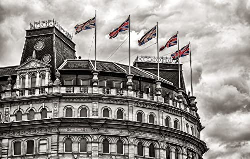 LHJOYSP 3d jigsaw puzzle 1000 pieces City buildings flags trafalgar square london magnificent architecture 75x50cm