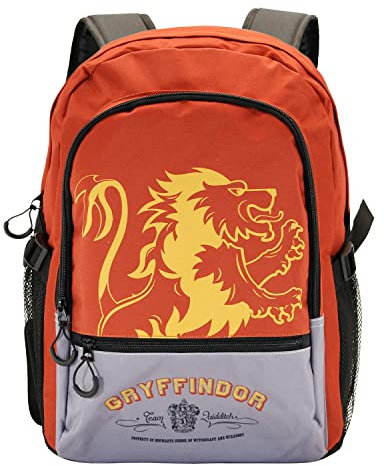 Harry Potter Gryffindor-Fan HS Fight Rucksack, Rot, 31 x 44 cm, Kapazität 24 L