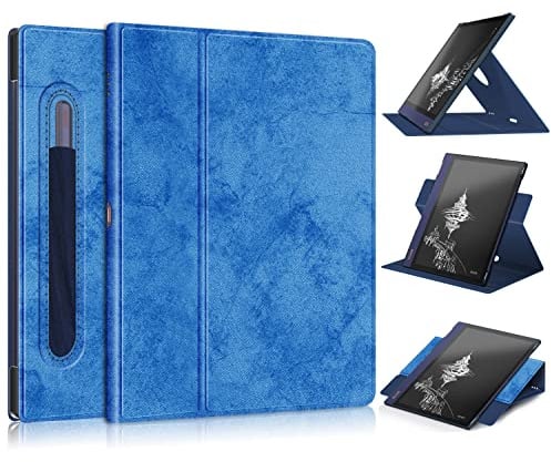 TOPCASE Lightweight Smart Stand Folio Cover Compatible with Onyx Boox Note Air 2 Plus Paper Tablet Case,Darkbule