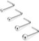 20G 1.5mm 2mm 2.5mm 3mm 3.5mm 4mm Nose Rings, 4-12Pcs Clear Diamond CZ Nose Studs Nose Piercings Jewellery