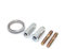 iSpchen Perno De Escape, 2 Piezas Tornillos De Colector De Escape Pasador De Escape Tuercas De Escape Pernos De Colector De Escape Pernos De Escape De Motocicleta