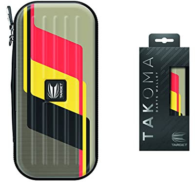 Target Darts Unisex-Adult Dimitri Van den Bergh Takoma Darts Tasche, Sand, Schwarz, Gelb and Roter, Standard