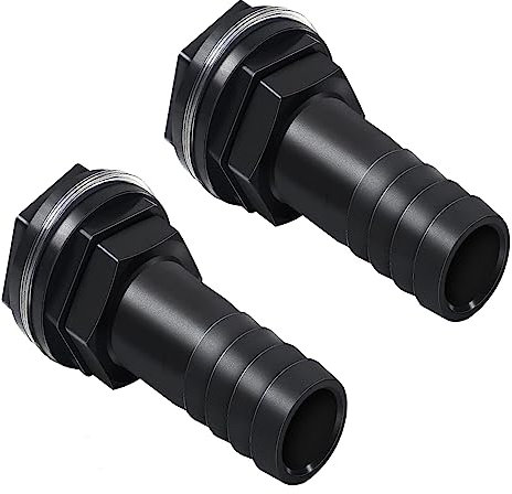 XINTONG 2 StüCk RegentonnendurchfüHrung 1 Zoll PVC SchlauchtüLle TankdurchfüHrung Regentonnen Verbinder für Regenfass Wassertonnen