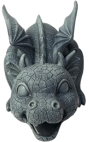 Generic Dragon Fountain Harz Teich Spouting Dragon Garten Statue Wetterresistent Realistic Water Spray süße Drachengarten Ornamente für Yard Park Courtyard Teichpool