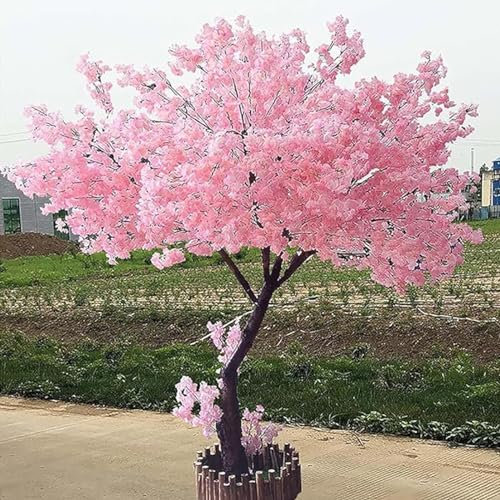 DDZJTPP Albero Sakura Artificiale, Grande Albero dei Desideri Ciliegio Finto per Interni ed Esterni, 1.2x0.8m/3.9x2.6ft