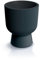 Tymar Vaso da fiori con inserto, vaso da fiori in plastica, fioriera, vaso per piante grande (DBMIS Antracite,ø 40 cm)