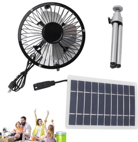 Befeixue Ventilatore da esterno ad energia solare,Ventilatori solari per esterno,Ventola di raffreddamento esterna da 10 W Ventola solare esterna - Ventilatore a pannello solare con ricarica USB
