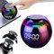 NKFOOPDU Haut-parleur Bluetooth sans fil avec lampe de chevet, réveil numérique double, veilleuse intelligente, haut-parleur Bluetooth, lampe de table colorée RVB (noir)
