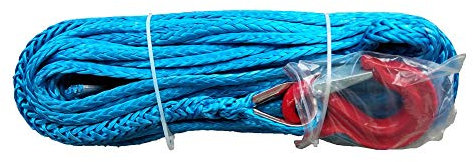 Abschleppseile 14mm x 50 Meter Winde Seil für ATV/UTV Elektrische Winde 4x4 Off Road-Zubehör(Blu)