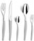 LOU LAGUIOLE - JET | Besteck Set 6 Personen | 30-teilig | Spülmaschinenfest | Tafelbesteck 6 Personen mit mikroverzahnter Klinge | Edelstahl satiniert | 18/0 Edelstahl, Silber