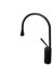Kitchen Faucet Mischbatterie, nordischer minimalistischer Waschtischmischer, Schwanenhals-Design, heißes und kaltes Wasser tropft über der Theke, Waschbecken-Wasserhahn,