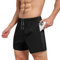 BOOJO Sporthose Herren Kurz Hosen Schnell Trocknend Sport Shorts mit Reißverschlusstasche Leicht Jogginghose Trainingshose(Schwarz,L)