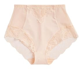 NEXT Damen High Waist Slip Figurformender Bauch-Weg-Slip mit tiefem Bund Pastel Rose Nude 46