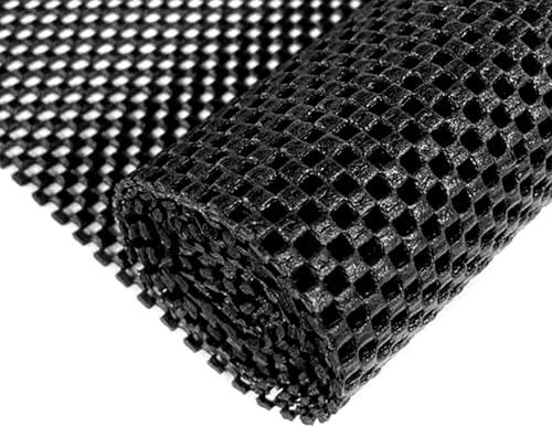 MOSTFUN 100x120cm Antirutschmatte für Teppich, PVC Antirutschunterlage | Mehrzweck Anti Rutsch Teppichunterlage für Teppich Teppichunterlage Schublade Auto Küche Tablett (Schwarz)