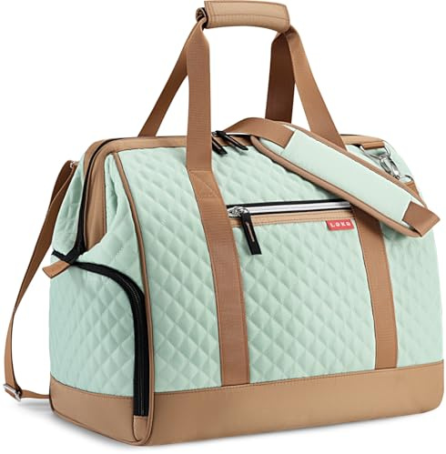 Lekesky Bolsa de Viaje Pequeña Weekender Señoras Diseño de Gran Apertura