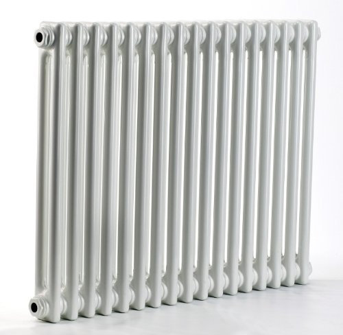 Greened House 2 Column Radiator H 600mm W 988mm White Traditional Cast Iron Type