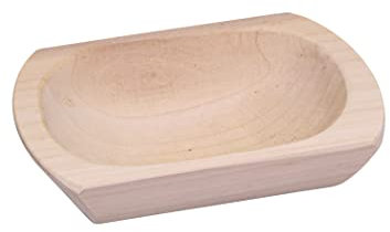 Battle-Merchant Medieval Wooden Molle Round 18 x 13 x 5 cm Wooden Bowl