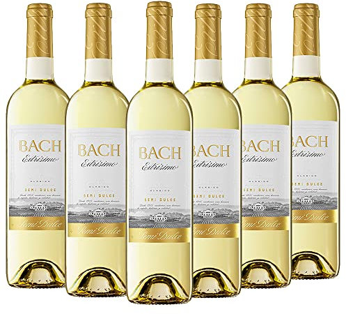 BACH Viña Extrísima - Vino Blanco Semidulce - 6 botellas 0,75 L