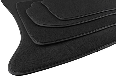 kfz-premiumteile24 Fußmatten Kompatibel mit 5er F10 Limousine 5er F11 Touring 2009-2013 Velours Automatten Stoffmatten Premium Qualität Autoteppiche 4-teilig