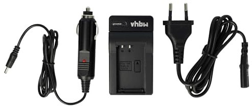 vhbw Ladegerät kompatibel mit Nikon 1 AW1, J1, S1, V3, J2, J3 Kamera Camcorder/Akku - Ladeschale, Kfz-Adapter, Ladestandsanzeige