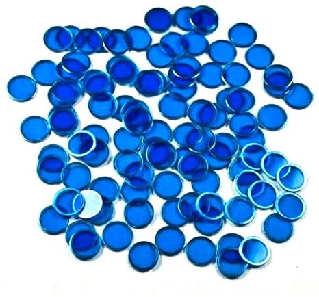 Bingo-Marker, magnetisch, Blau, 100 Stück