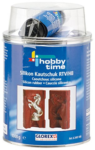 Glorex 6 2407 408 - Silikon Kautschuk RTV HB, hitzebeständig, 1000 g, Abformmasse